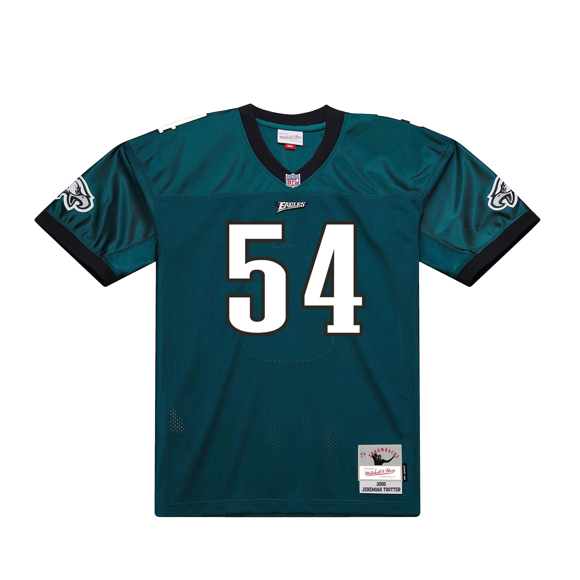 Jeremiah Trotter Philadelphia Eagles Mitchell & Ness 2000 Legacy Throwback Replica Jersey - Green - Image 2