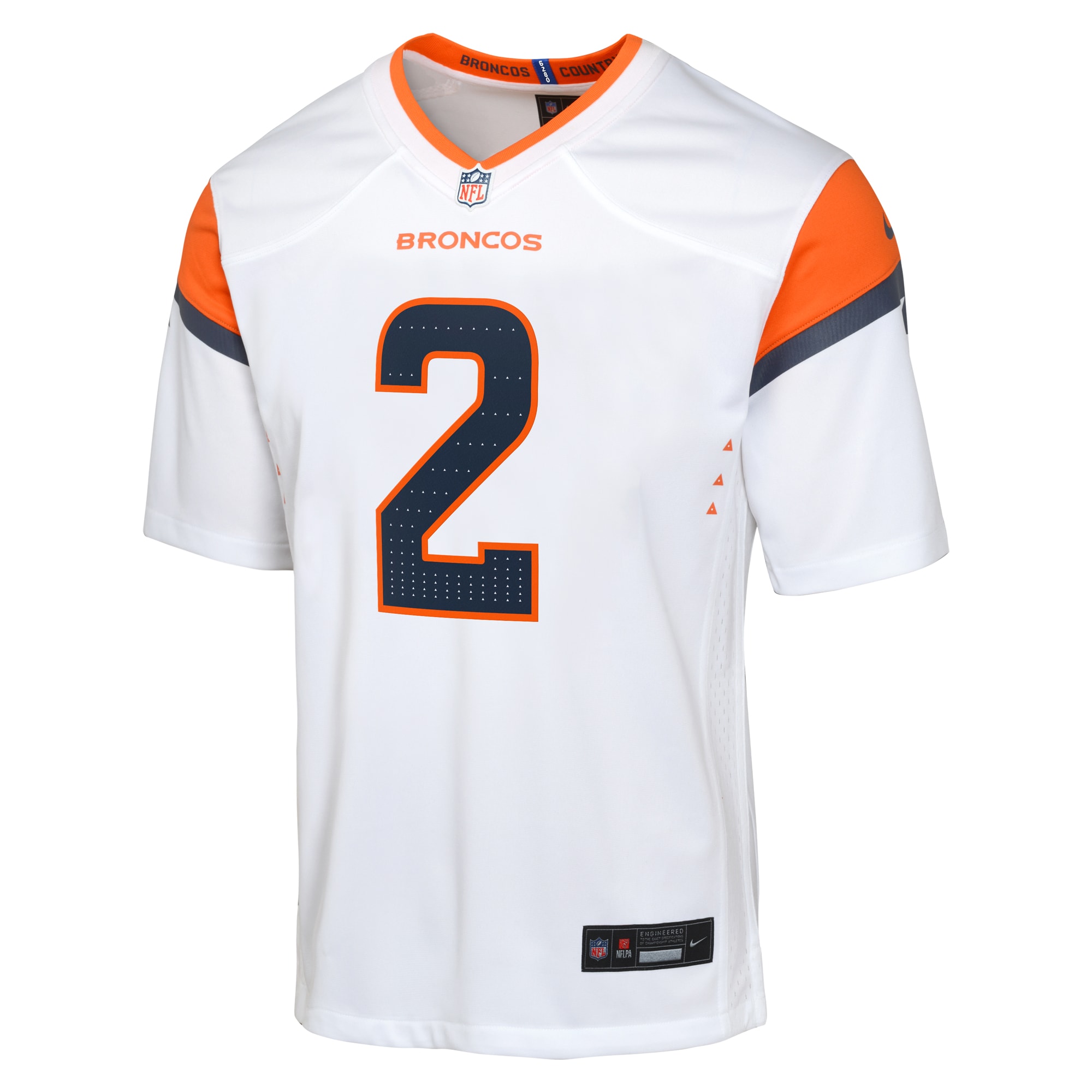Patrick Surtain II Denver Broncos Nike Youth Game Jersey - White - Image 2