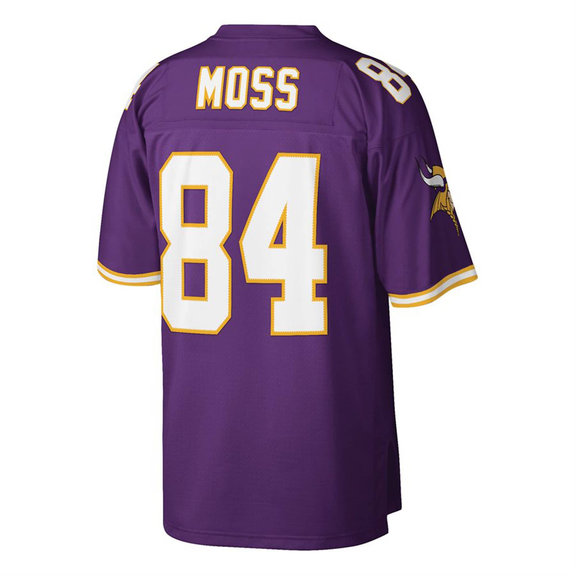 Randy Moss Minnesota Vikings Mitchell & Ness Big & Tall 1998 Retired Player Replica Jersey - Purple - Image 3