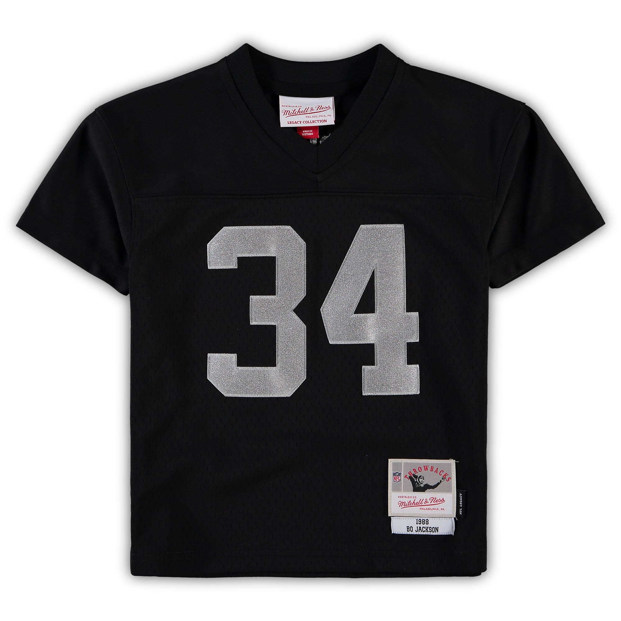Bo Jackson Las Vegas Raiders Mitchell & Ness Preschool 1988 Retired Player Legacy Jersey - Black - Image 2