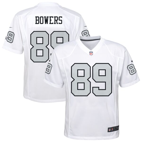 Brock Bowers Las Vegas Raiders Nike Youth Alternate Game Jersey - White