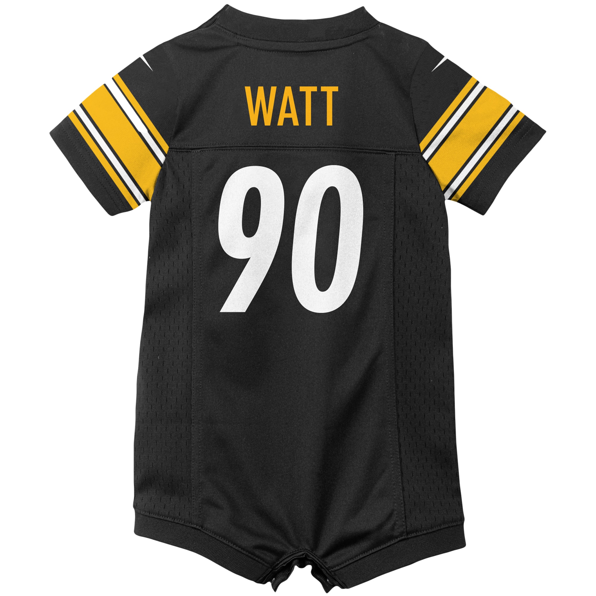 T.J. Watt Pittsburgh Steelers Nike Infant Game Romper Jersey - Black - Image 3