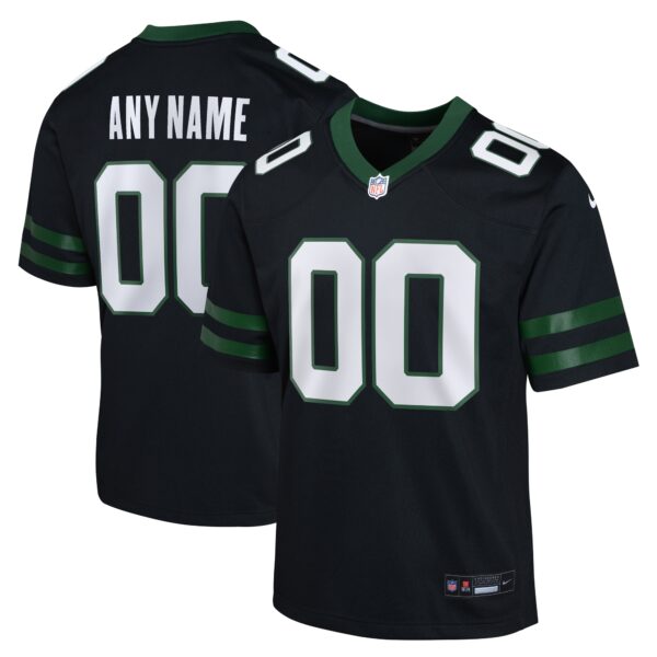 New York Jets Nike Youth Alternate Custom Game Jersey - Black