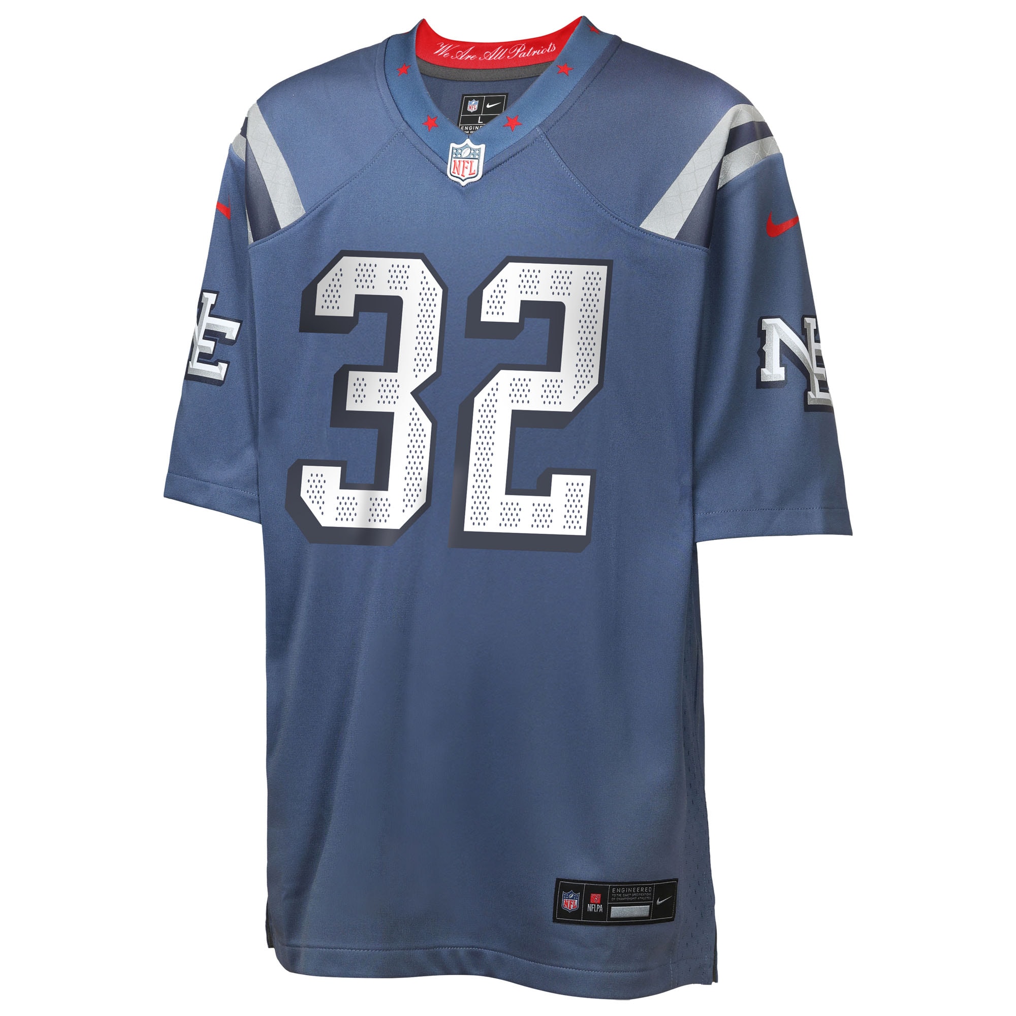 TreVeyon Henderson New England Patriots Nike Youth 2025 Rivalries Collection Game Jersey - Storm Blue - Image 2