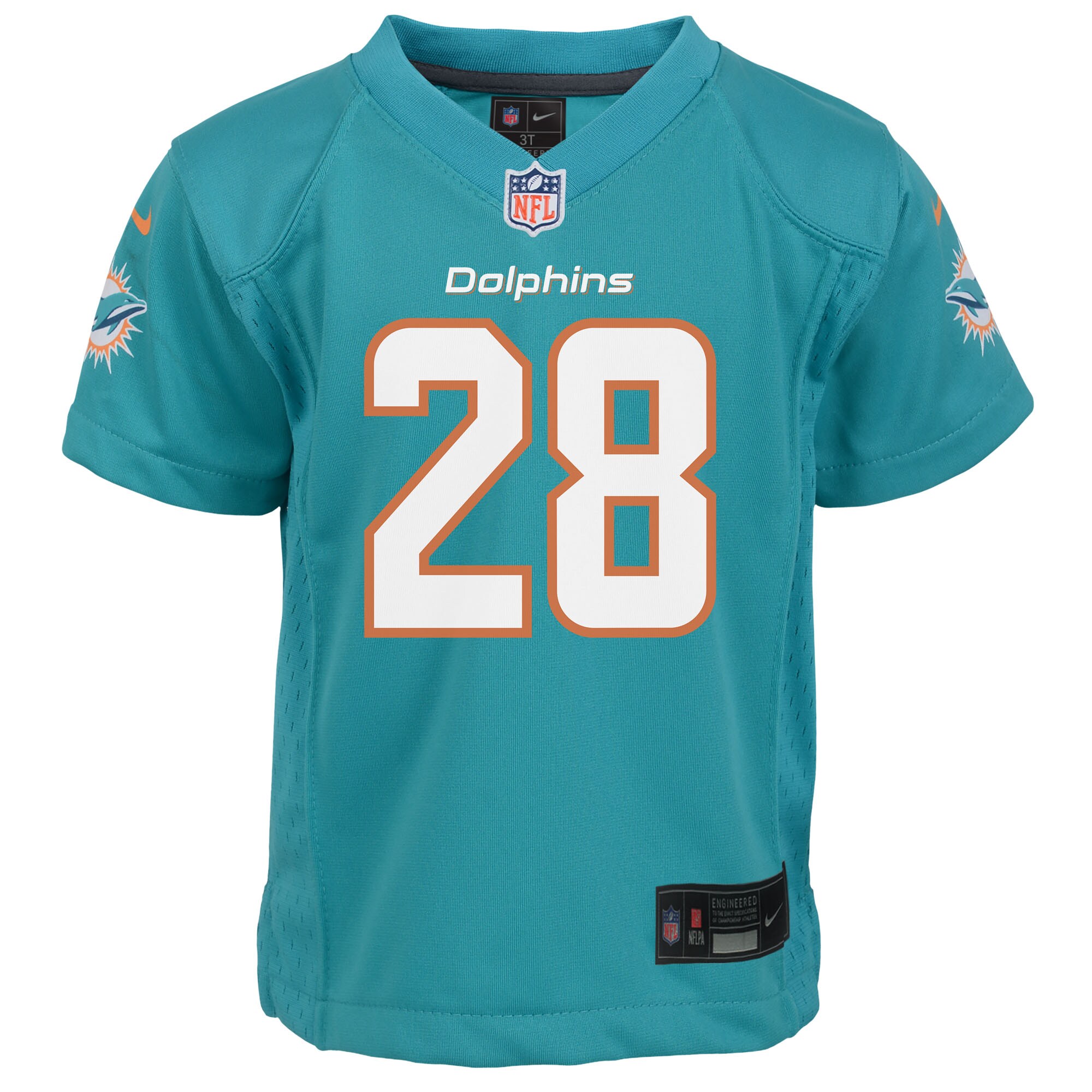 DeVon Achane Miami Dolphins Nike Preschool Team Game Jersey - Aqua - Image 2