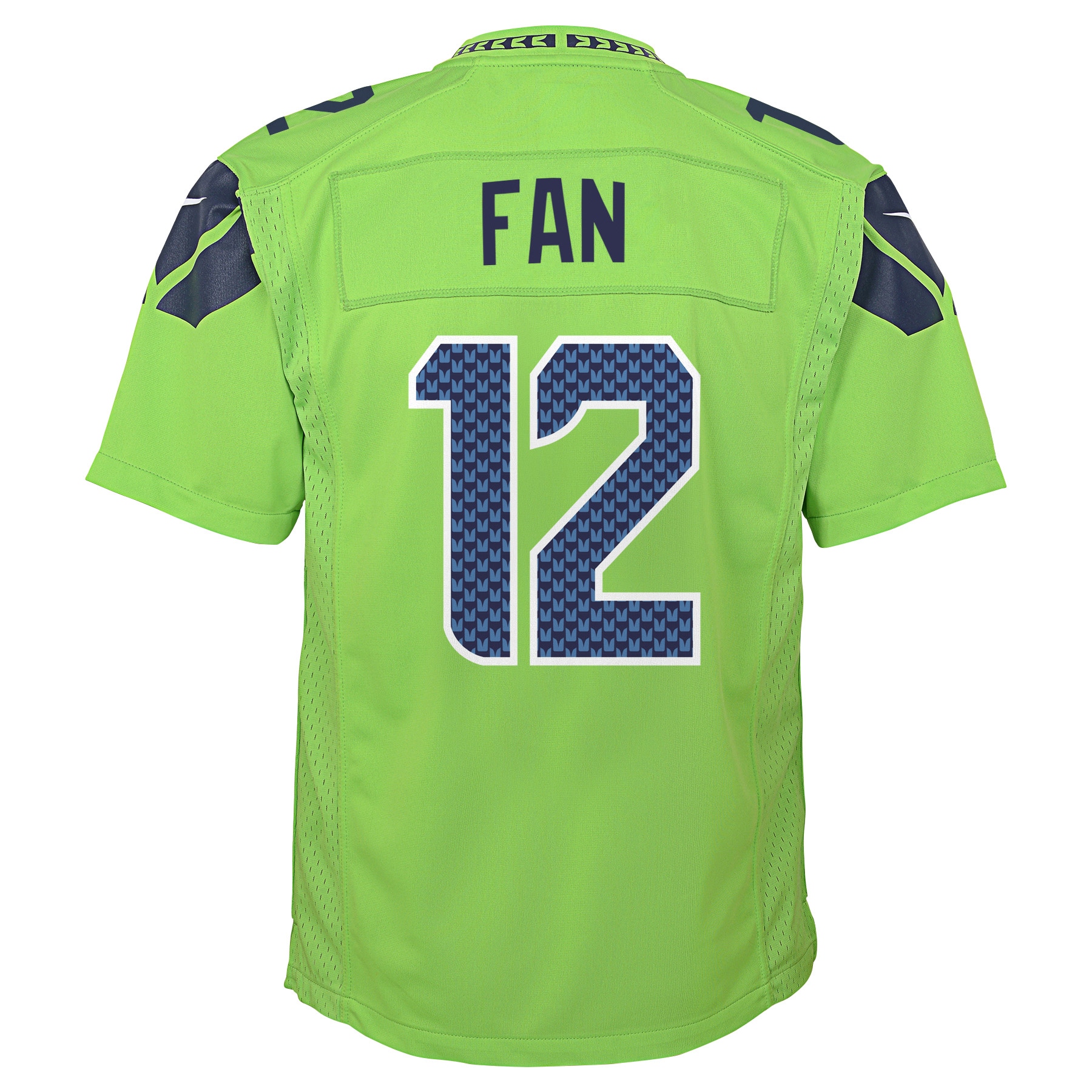 12th Fan Seattle Seahawks Nike Youth Game Jersey - Neon Green - Image 3