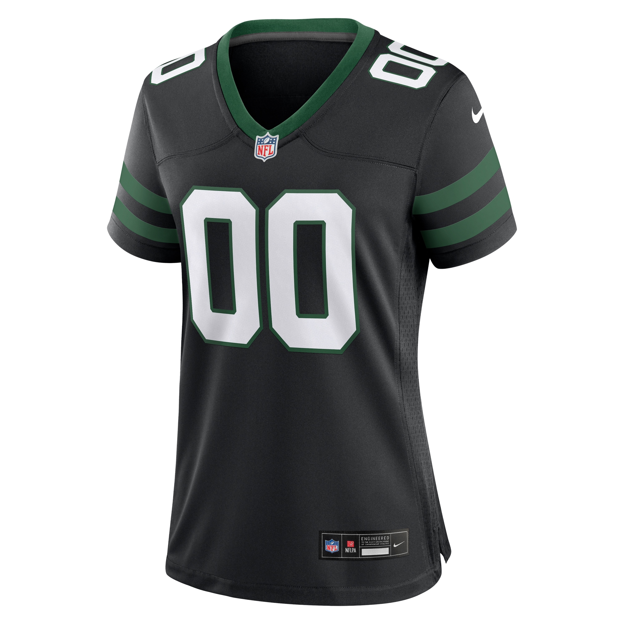 New York Jets Nike Women's Alternate Custom Game Jersey - Legacy Black - Image 2