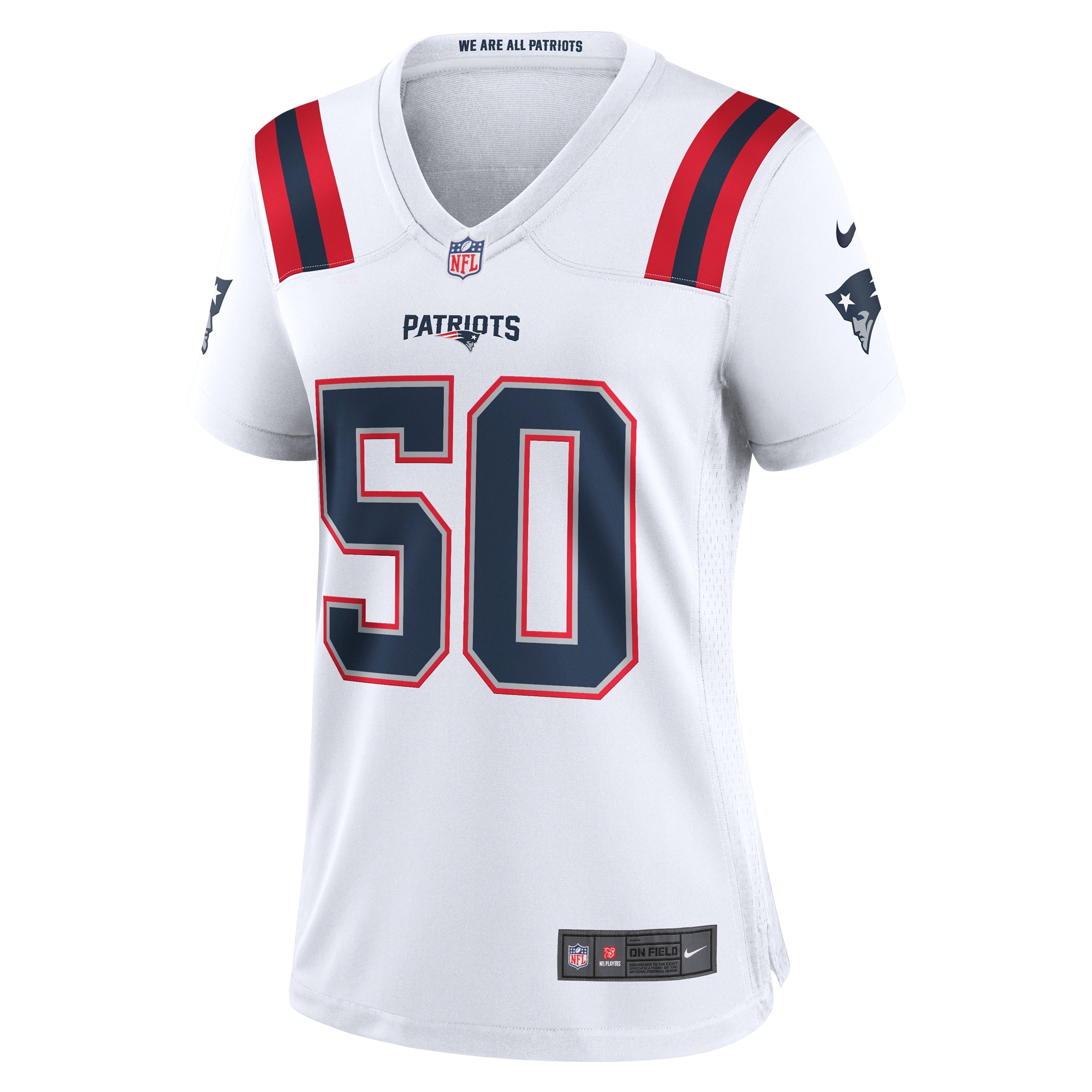 Mike Vrabel New England Patriots Nike Women's Retired Player Game Jersey - White - Image 2