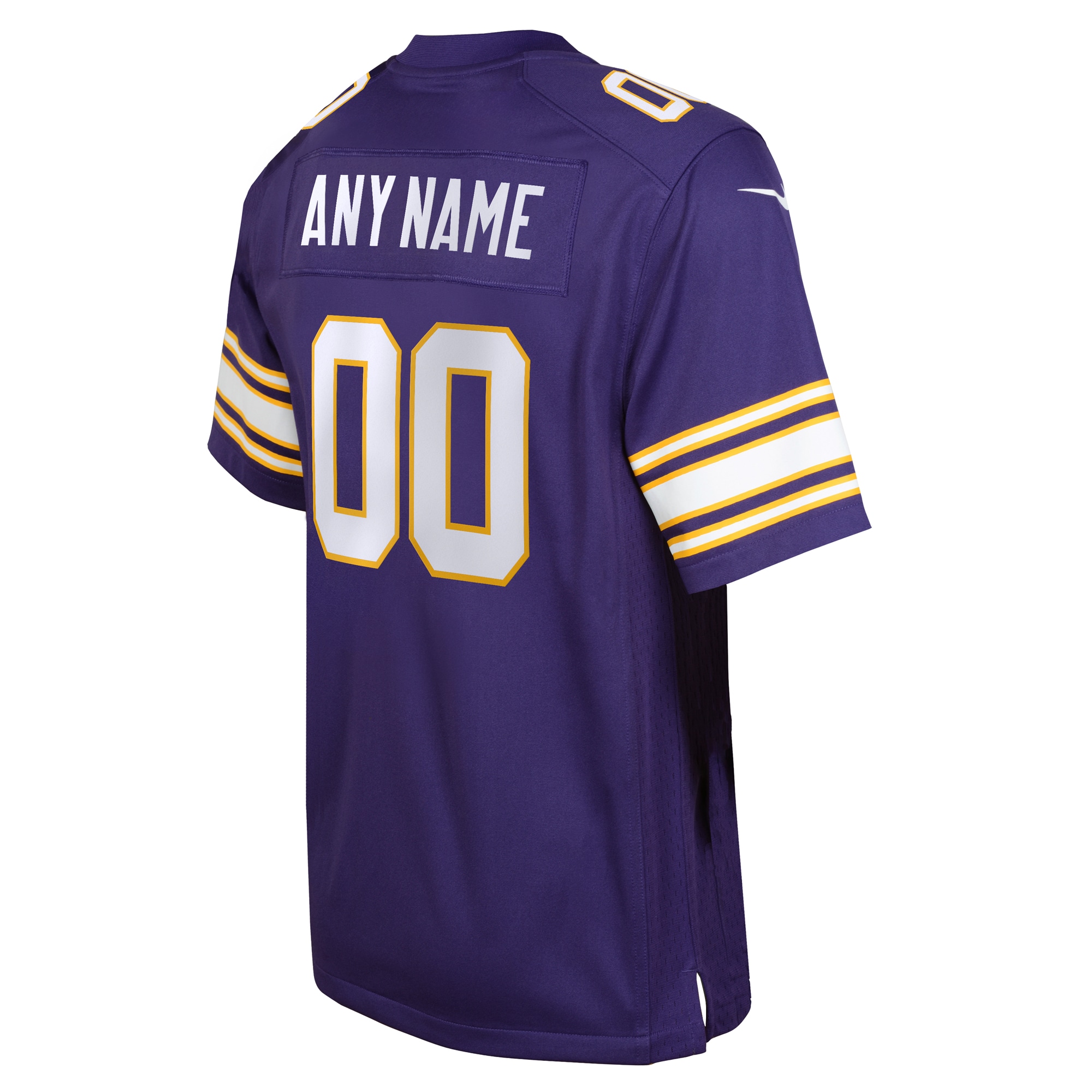Minnesota Vikings Nike Youth Classic Custom Game Jersey - Purple - Image 3