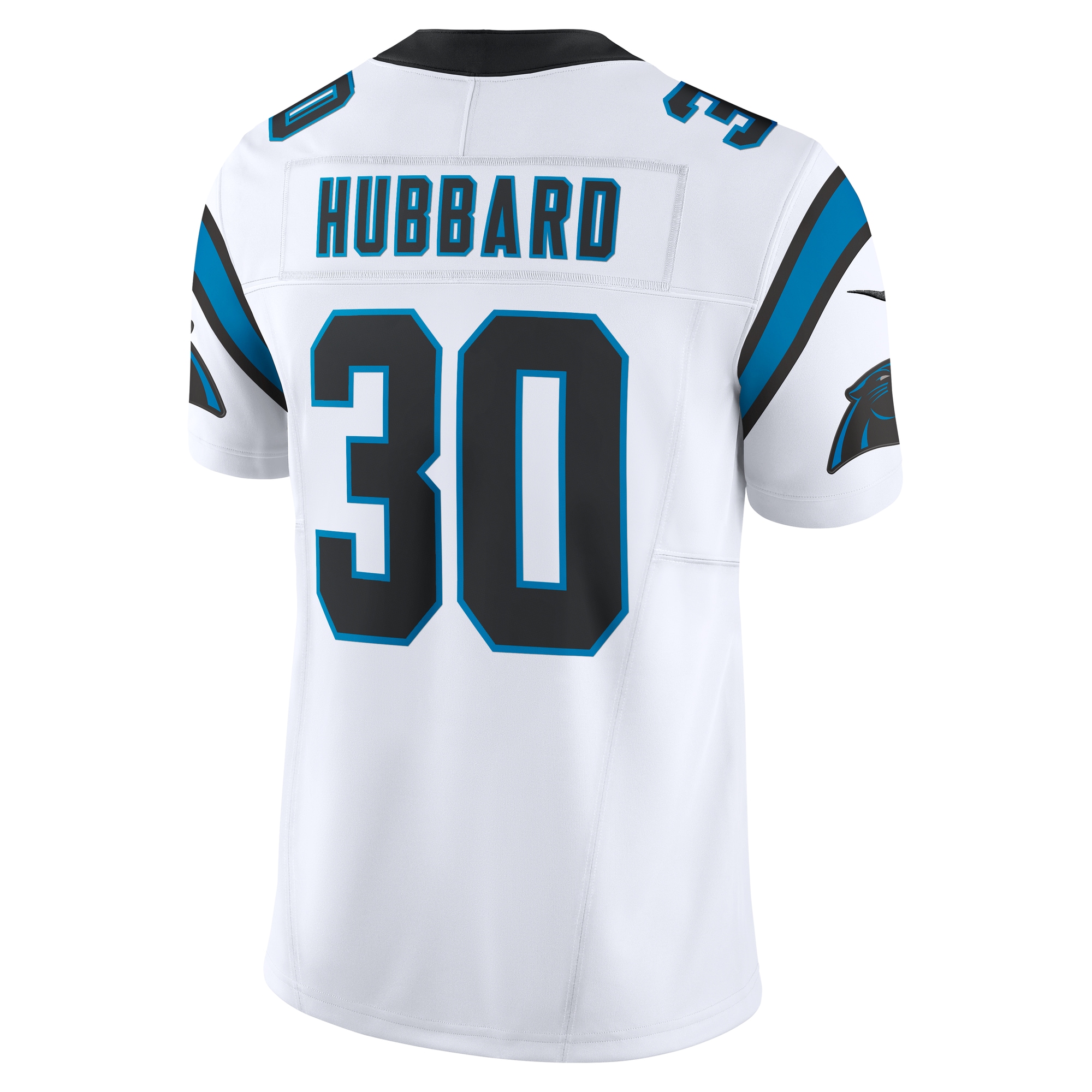 Chuba Hubbard Carolina Panthers Nike Vapor F.U.S.E. Limited Jersey - White - Image 3