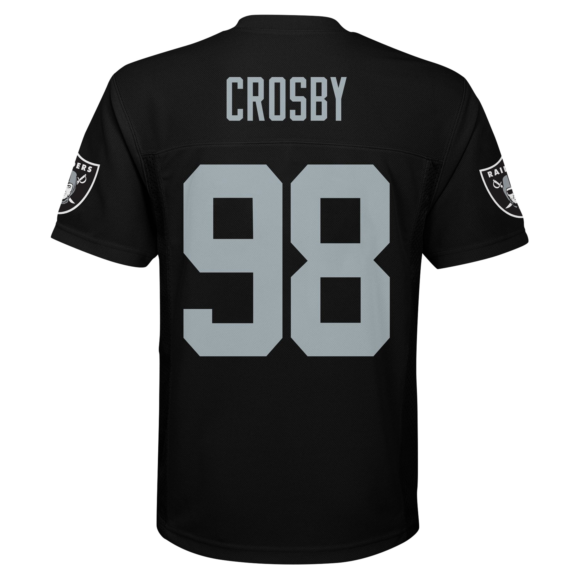 Maxx Crosby Las Vegas Raiders Youth Replica Player Jersey - Black - Image 3
