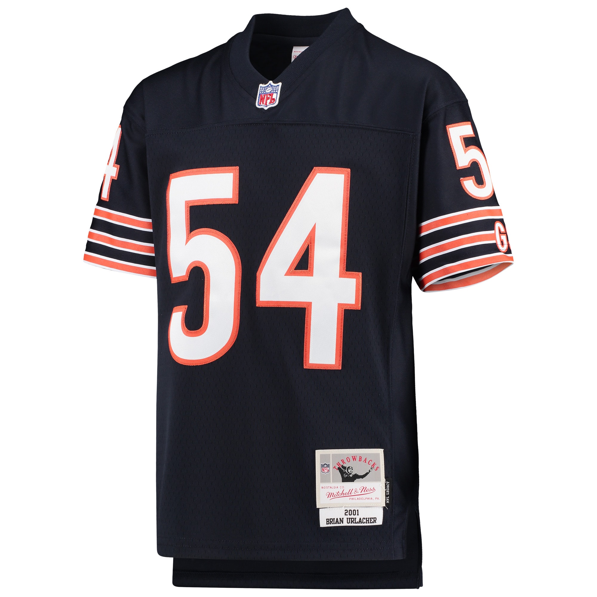 Brian Urlacher Chicago Bears Mitchell & Ness Youth 2001 Legacy Retired Player Jersey - Navy - Image 2