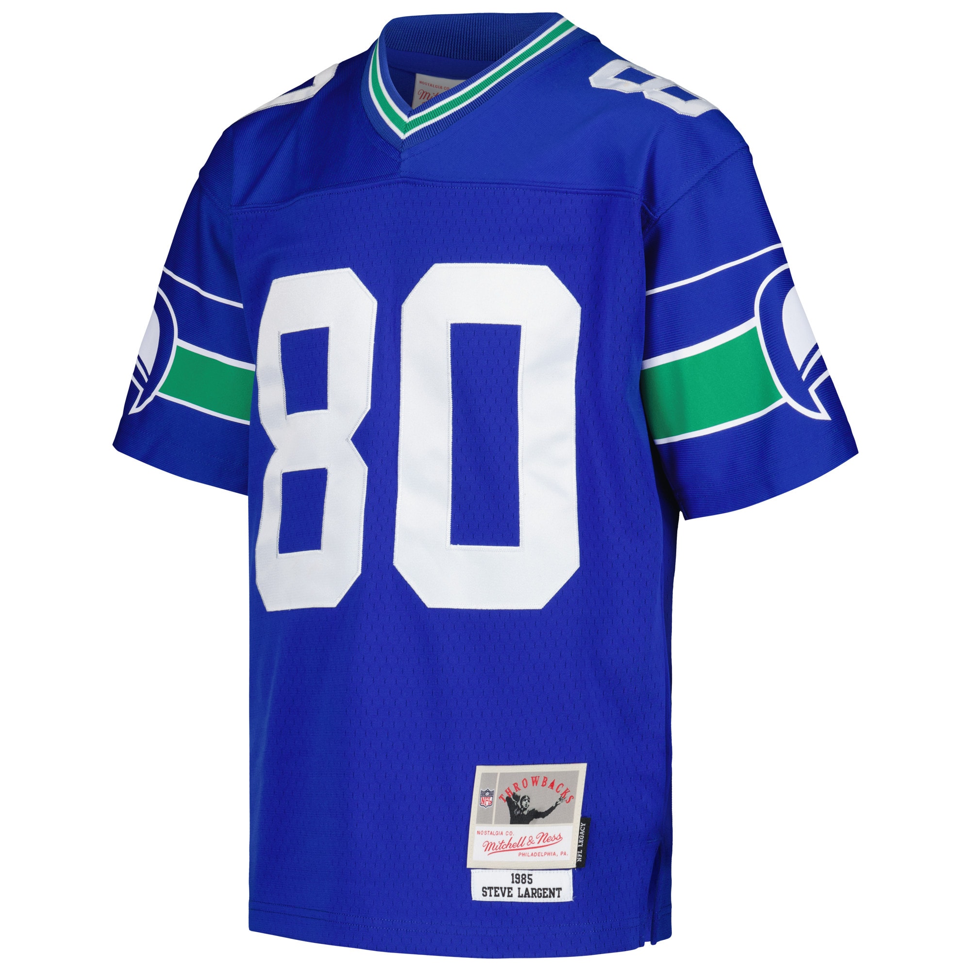 Steve Largent Seattle Seahawks Mitchell & Ness Youth 1985 Retired Player Legacy Jersey - Royal - Image 2