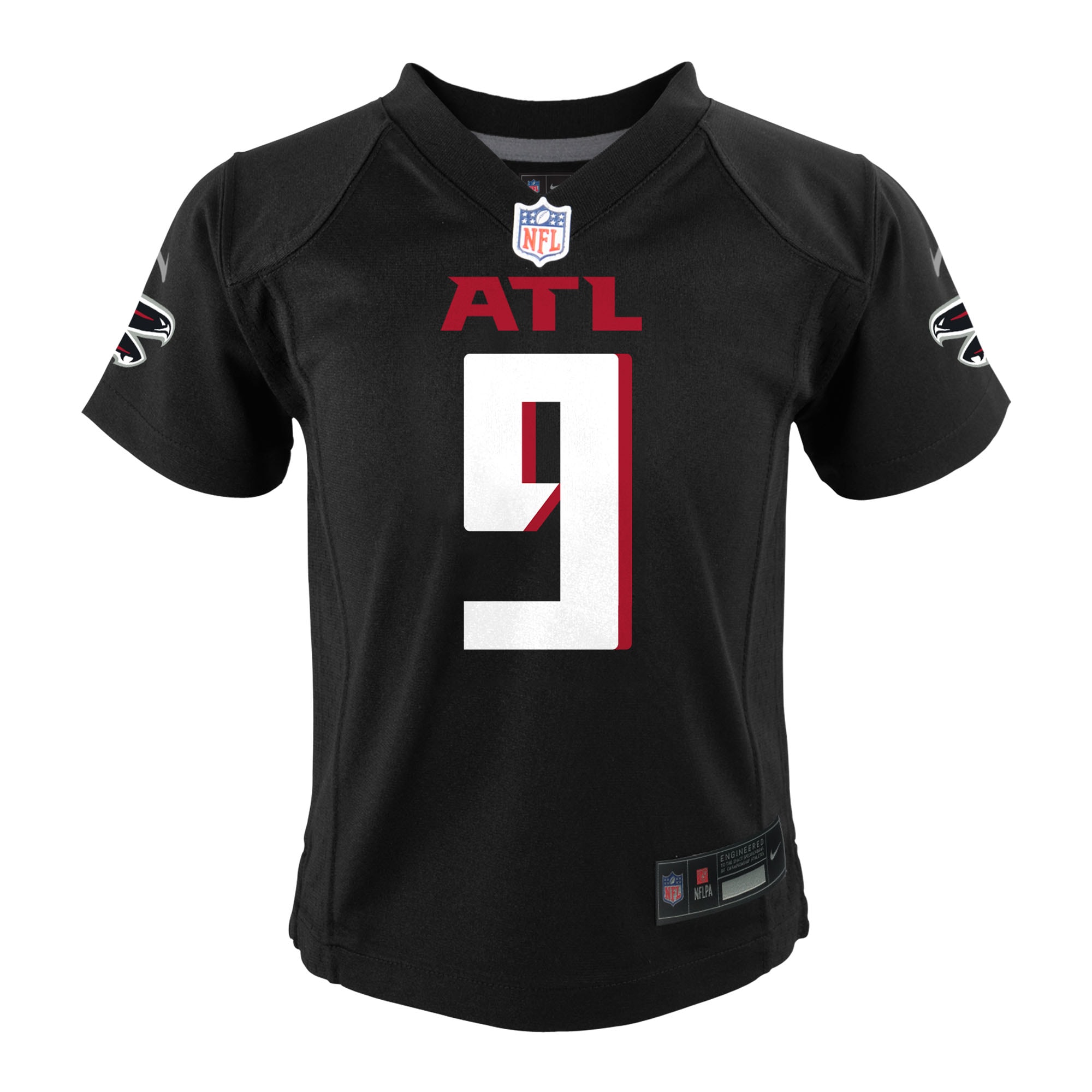 Michael Penix Jr. Atlanta Falcons Nike Preschool Team Game Jersey - Black - Image 2
