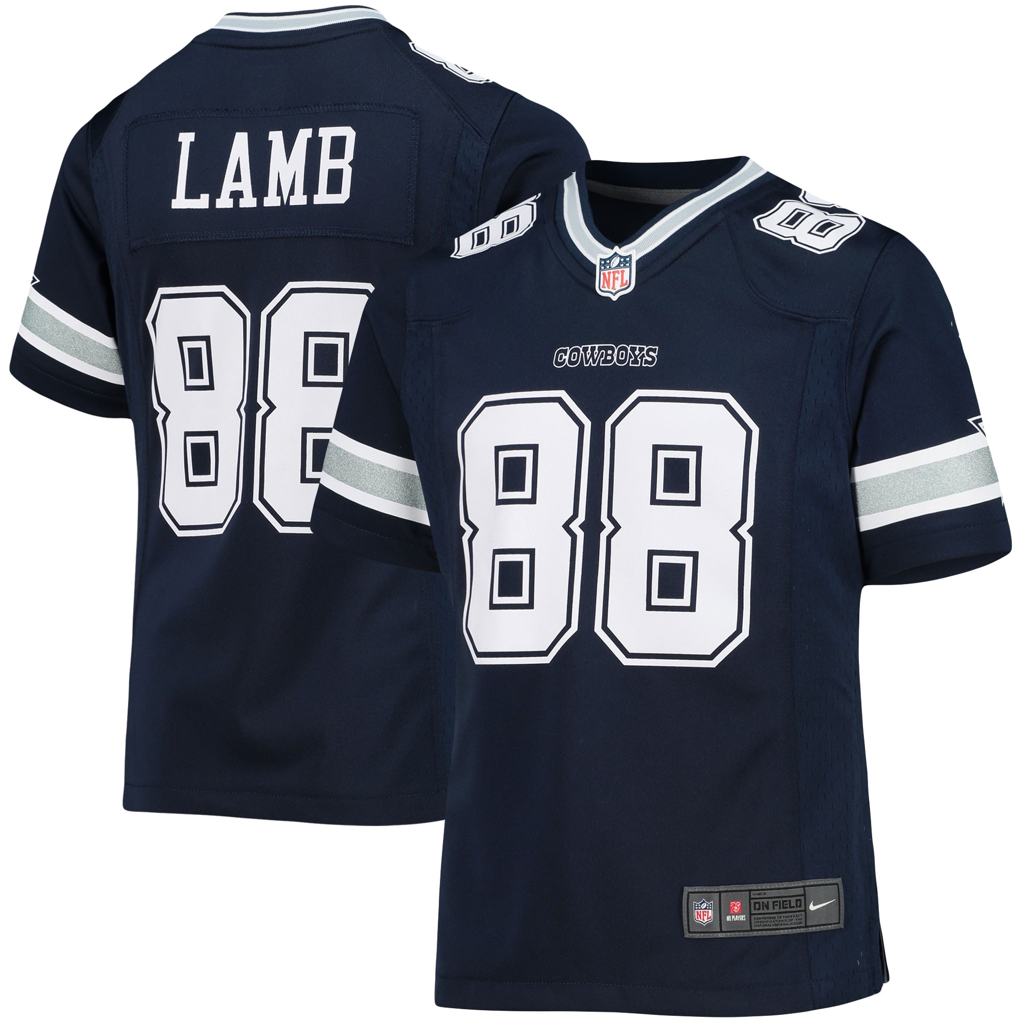 CeeDee Lamb Dallas Cowboys Nike Girls Youth Game Jersey - Navy
