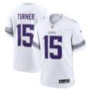 Dallas Turner Minnesota Vikings Nike Alternate Game Jersey - White