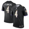 Zay Flowers Baltimore Ravens Nike Legend Player Performance Top - Black