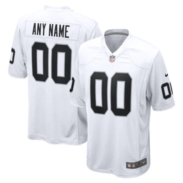 Las Vegas Raiders Nike Youth Team Custom Game Jersey - White