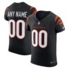 Cincinnati Bengals Nike Team Vapor F.U.S.E. Elite Custom Jersey - Black
