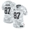 Travis Kelce Kansas City Chiefs Nike Women's 2024 Salute to Service Limited Jersey - Arctic Camo