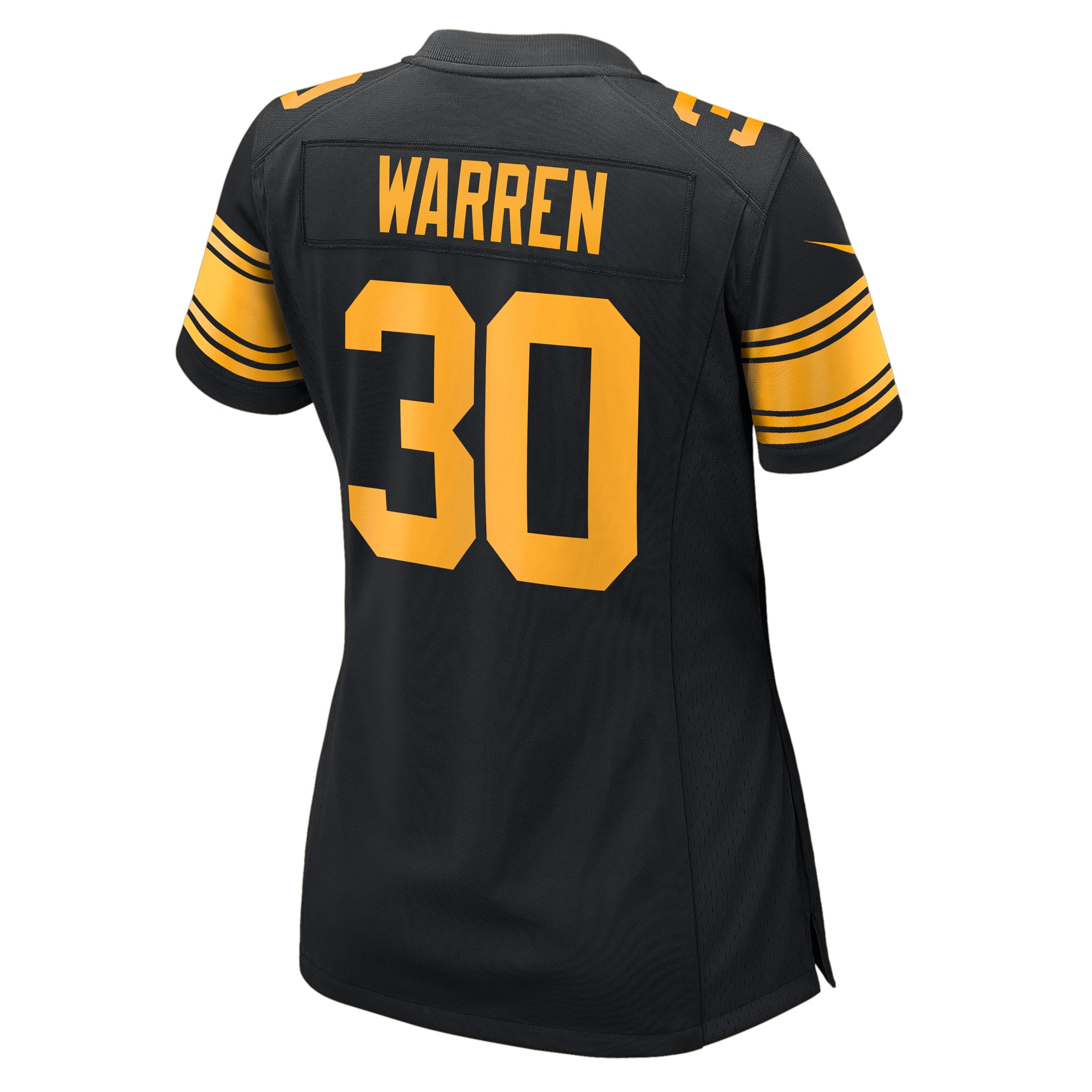 Jaylen Warren Pittsburgh Steelers Nike Women's Alternate Game Jersey - Black - Image 3