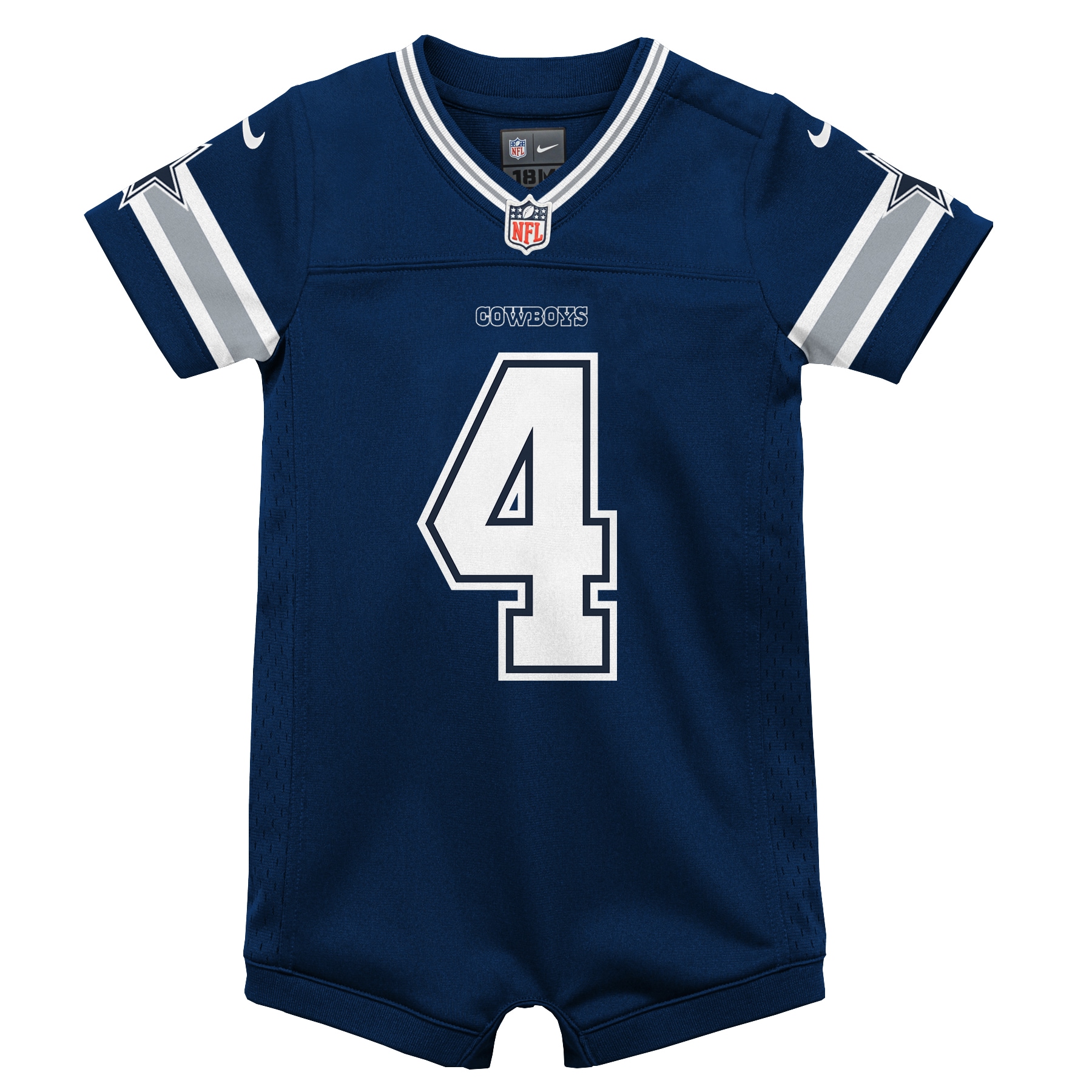Dak Prescott Dallas Cowboys Nike Infant Game Jersey Romper - Navy - Image 2