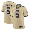 Tyler Shough New Orleans Saints Nike Alternate Game Player Jersey - Gold