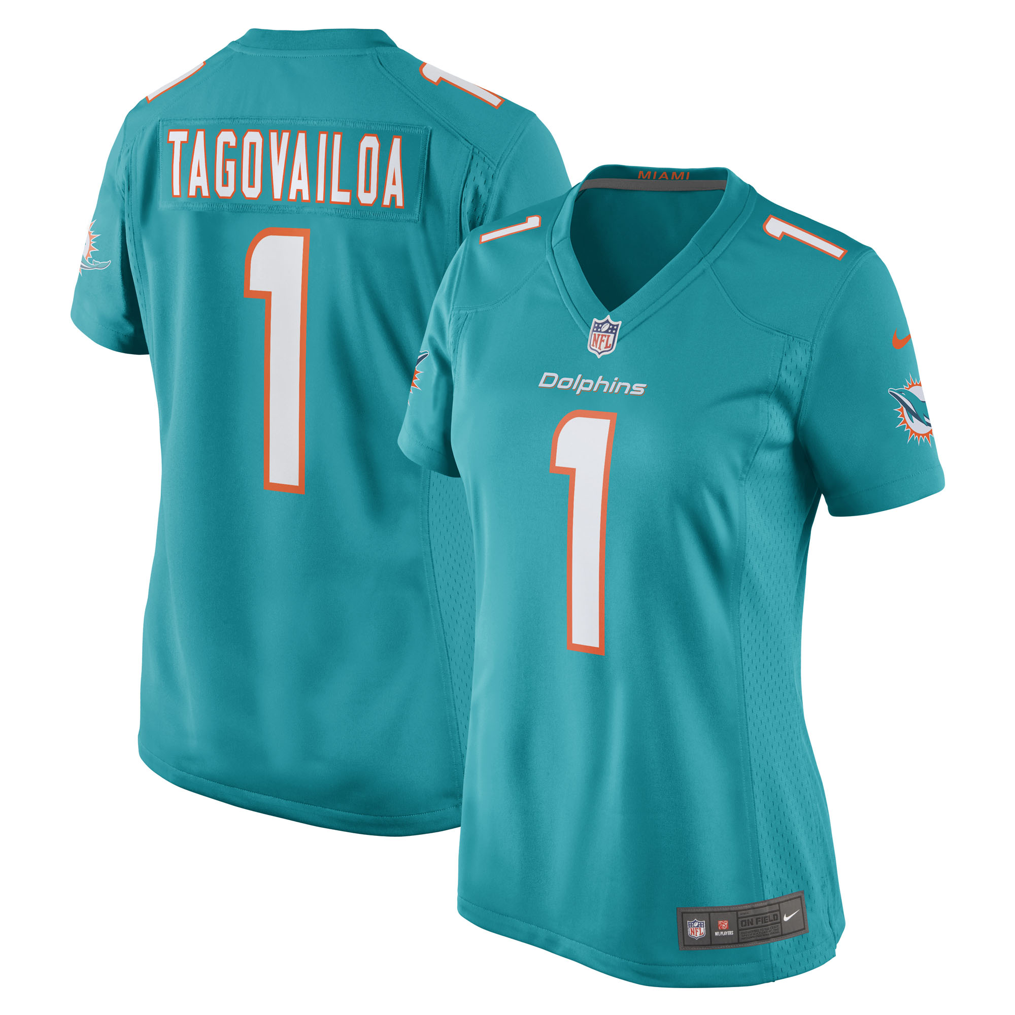 Tua Tagovailoa Miami Dolphins Nike Women's Game Jersey - Aqua