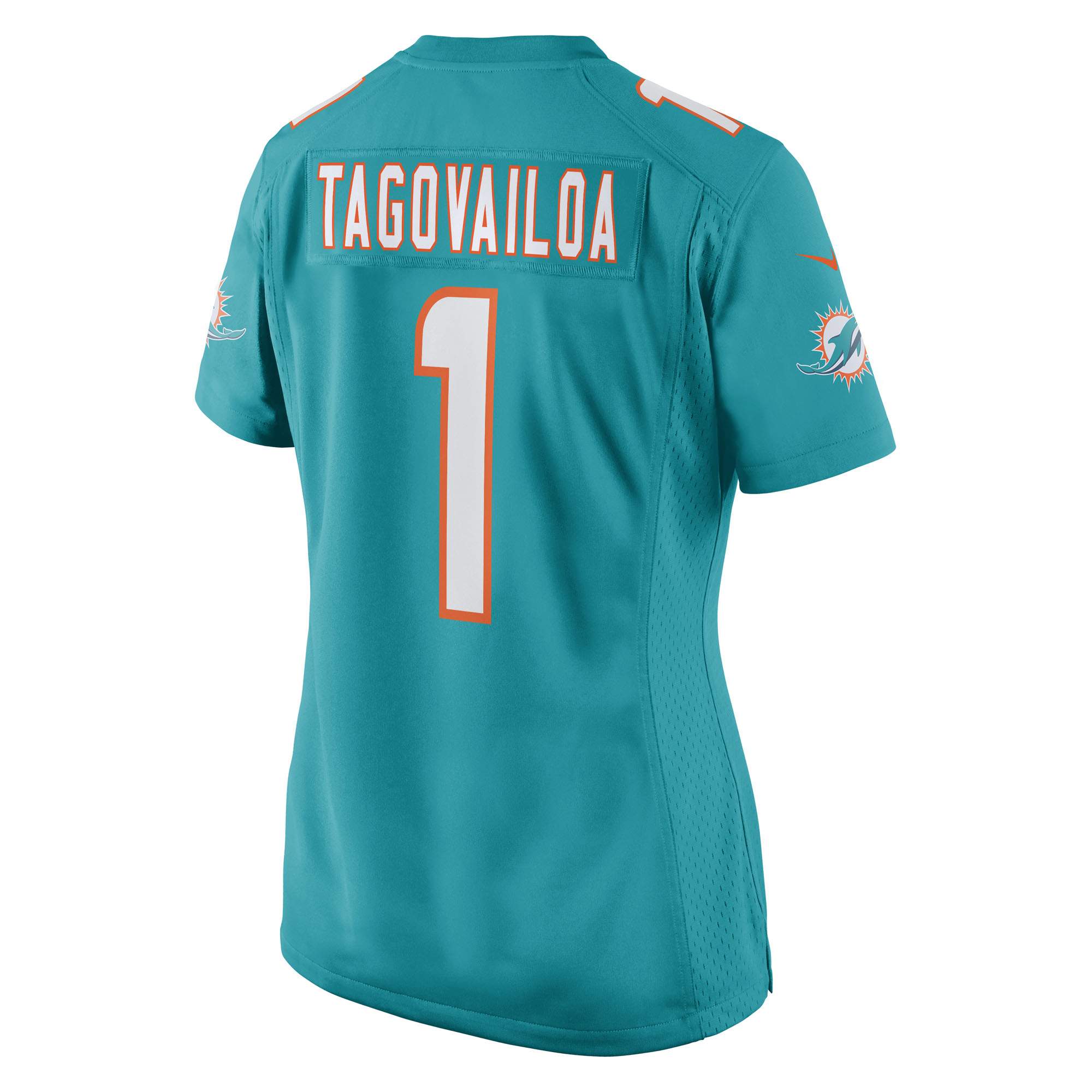 Tua Tagovailoa Miami Dolphins Nike Women's Game Jersey - Aqua - Image 3
