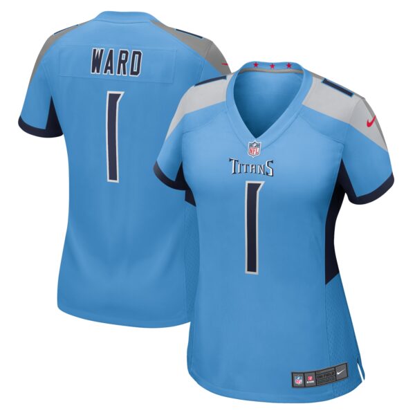 Cameron Ward Tennessee Titans Nike Women's 2025 NFL Draft First Round Pick Game Jersey - Light Blue