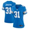 Kerby Joseph Detroit Lions Nike Women's Team Game Jersey - Blue