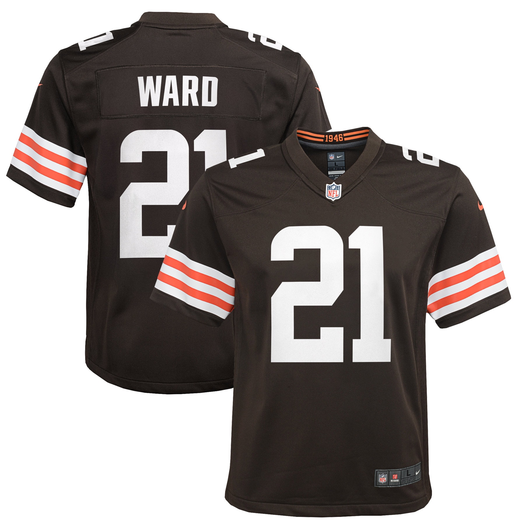 Denzel Ward Cleveland Browns Nike Youth Game Jersey - Brown