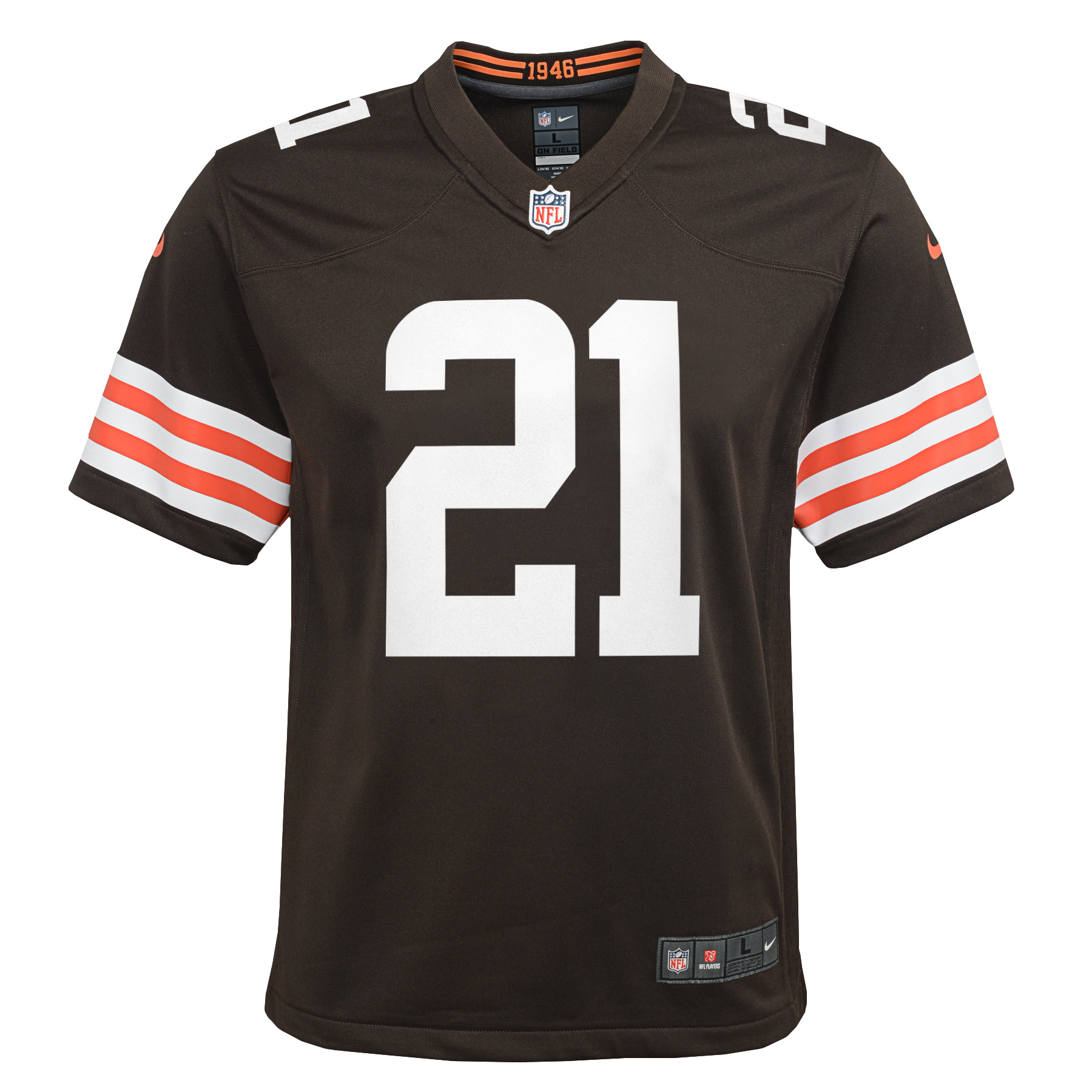 Denzel Ward Cleveland Browns Nike Youth Game Jersey - Brown - Image 2