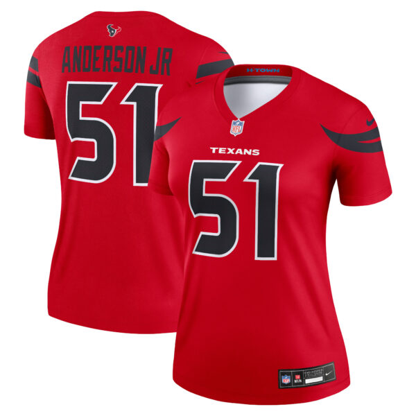 Will Anderson Jr. Houston Texans Nike Women's Alternate Legend Player Performance Top - Red