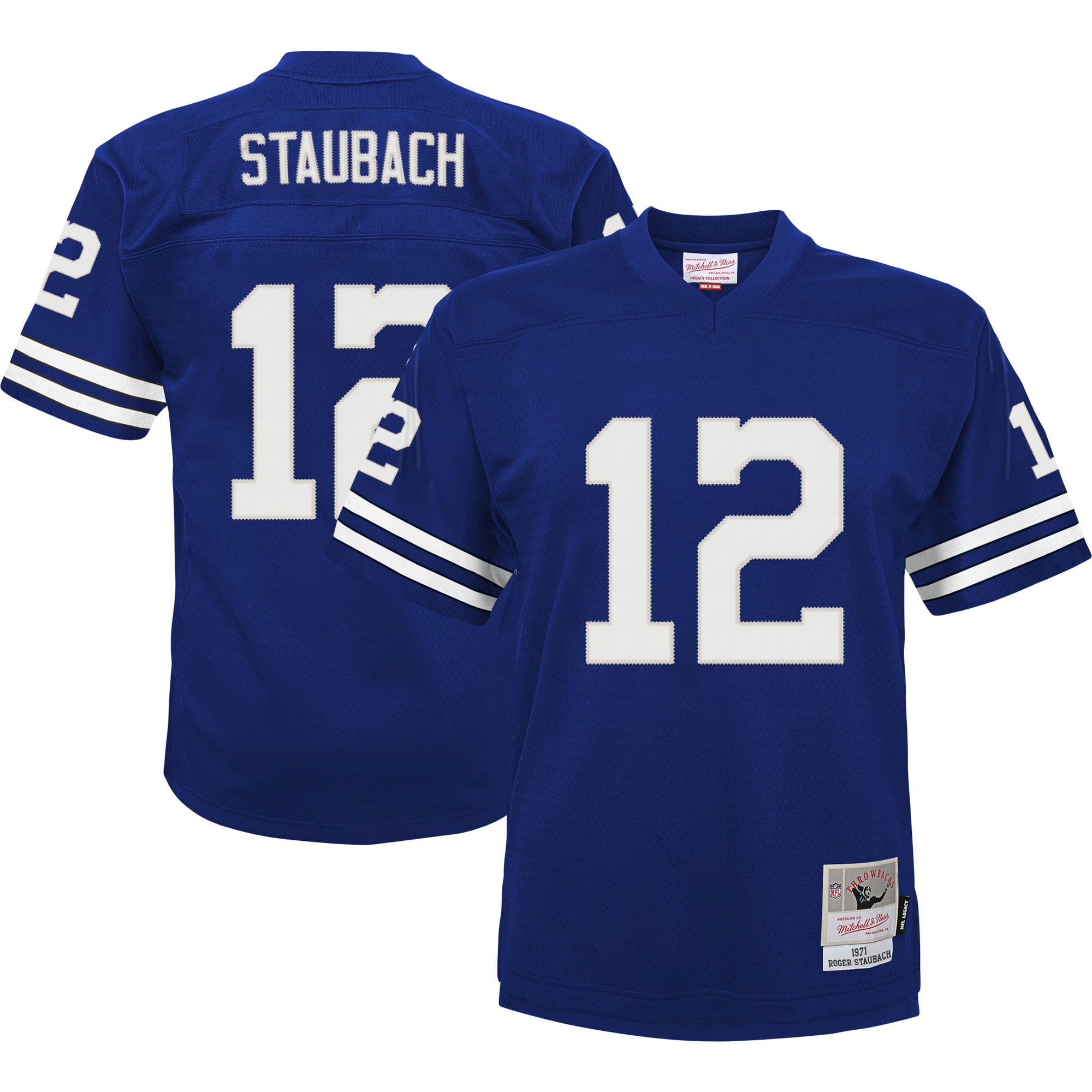 Roger Staubach Dallas Cowboys Mitchell & Ness Youth Retired Player Legacy Jersey - Royal