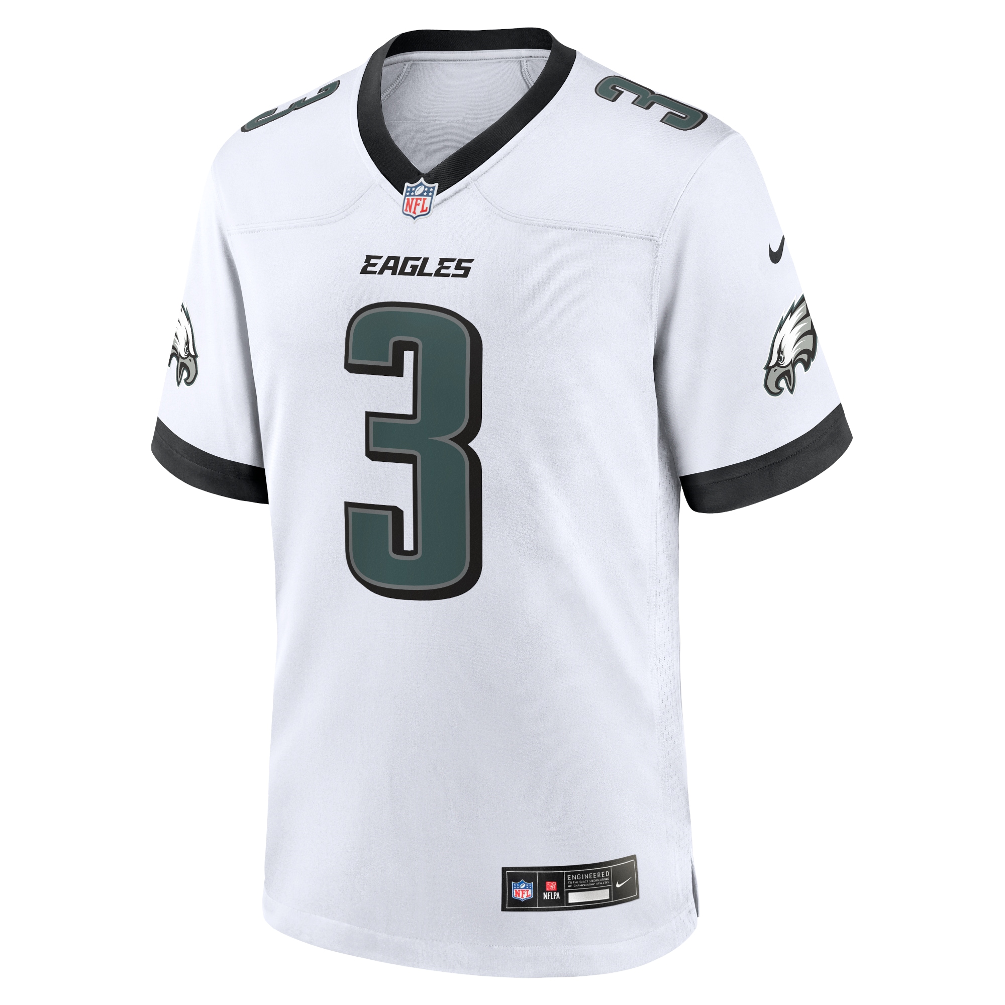 Nolan Smith Philadelphia Eagles Nike White Game Jersey - White - Image 2