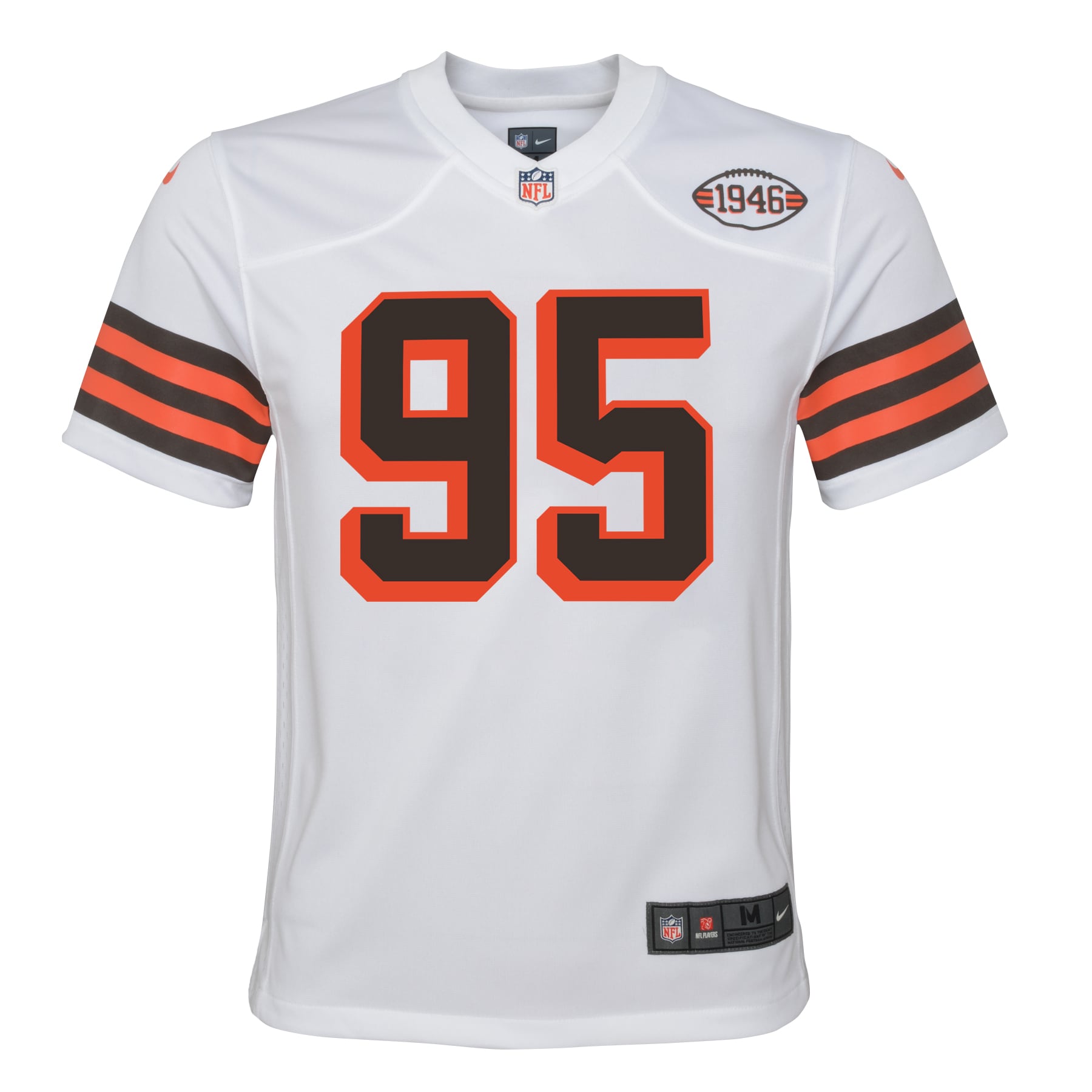 Myles Garrett Cleveland Browns Nike Youth Game Jersey - White - Image 2
