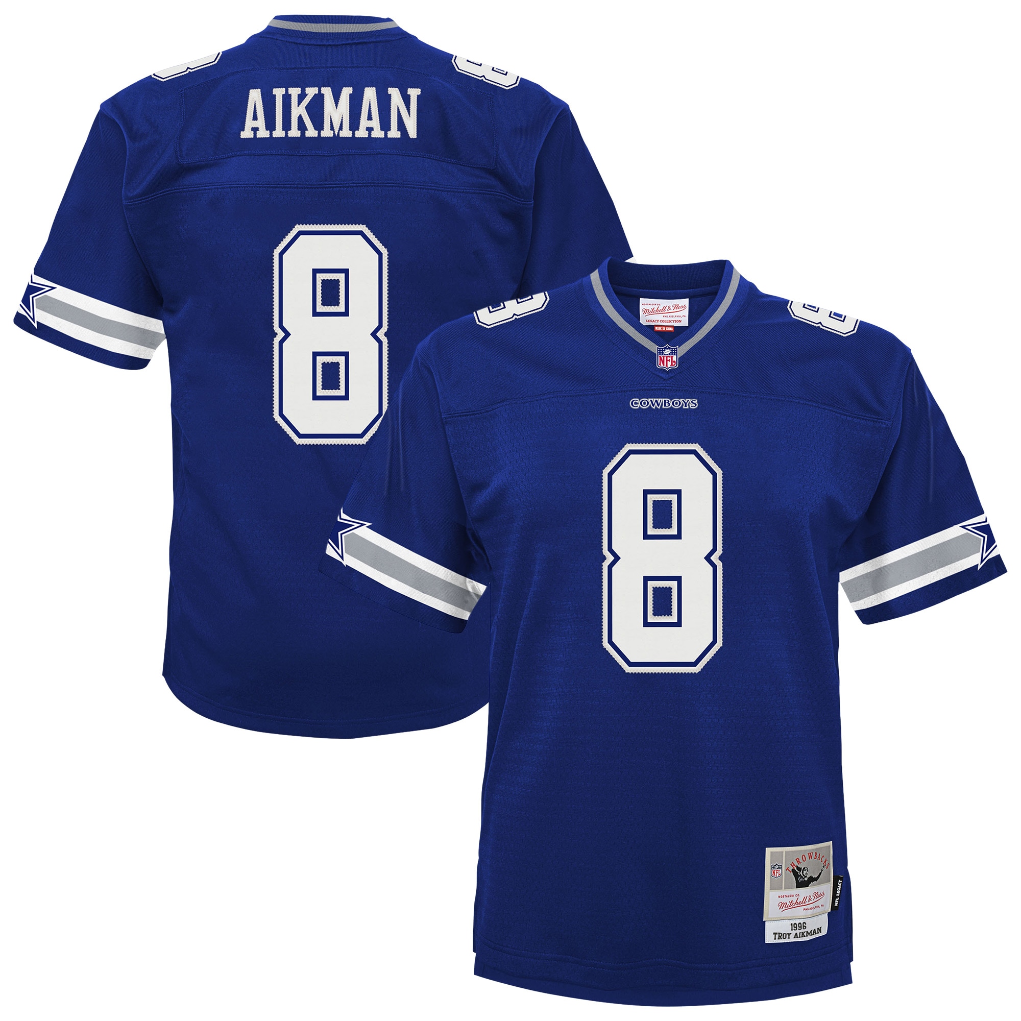 Troy Aikman Dallas Cowboys Mitchell & Ness Preschool 1996 Retired Player Legacy Jersey - Navy