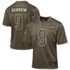Joe Burrow Cincinnati Bengals Nike Youth 2025 Salute to Service Game Jersey - Olive
