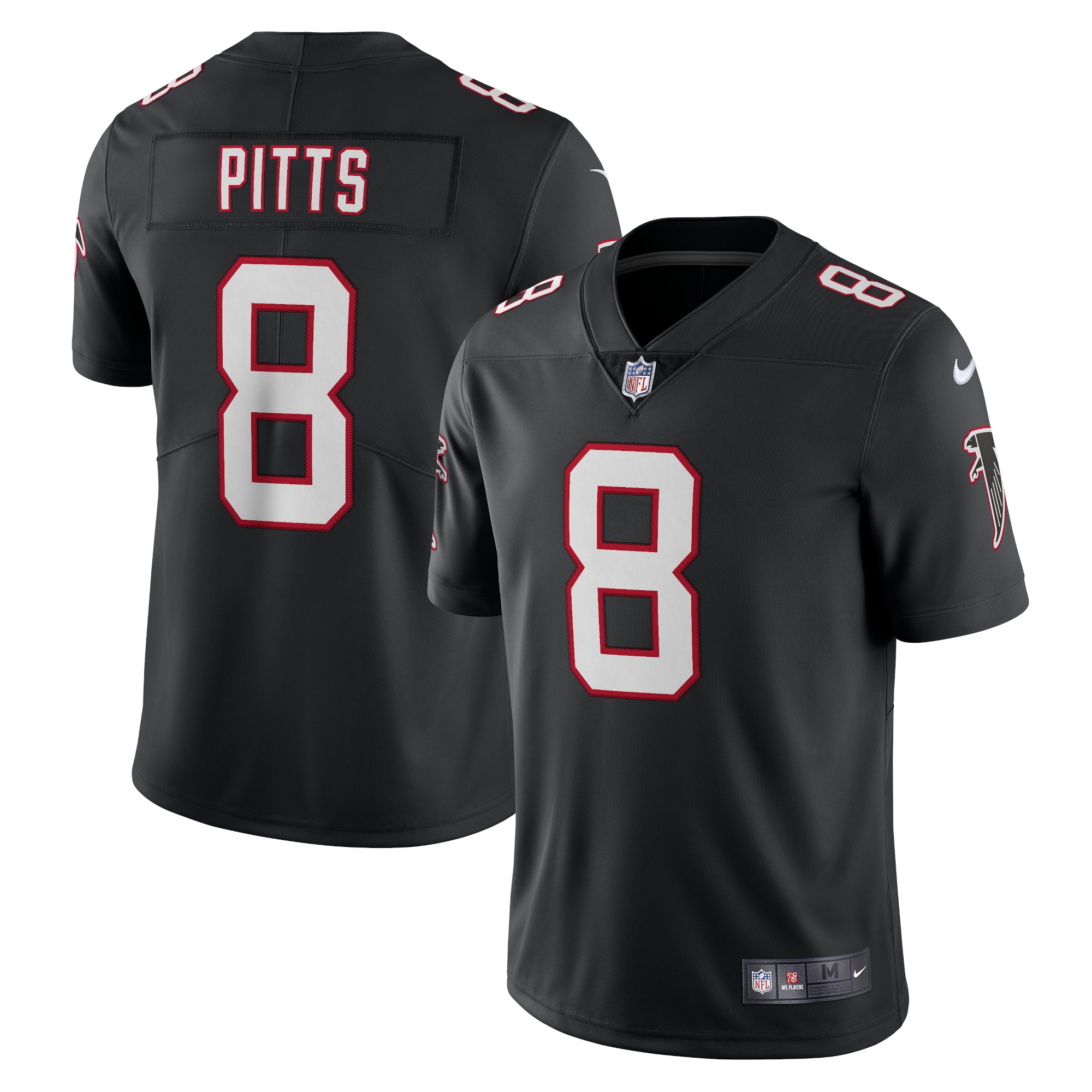 Kyle Pitts Atlanta Falcons Nike Alternate Vapor Limited Jersey - Black