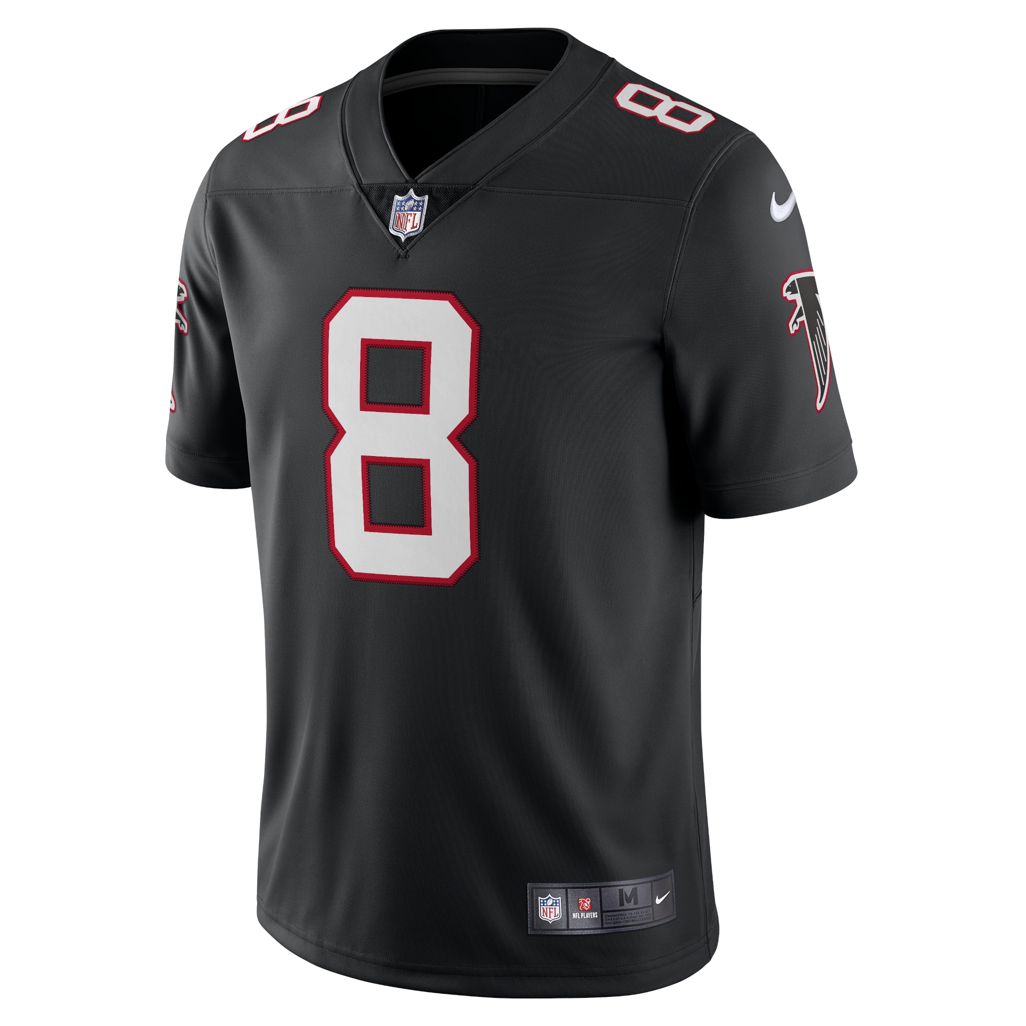 Kyle Pitts Atlanta Falcons Nike Alternate Vapor Limited Jersey - Black - Image 2