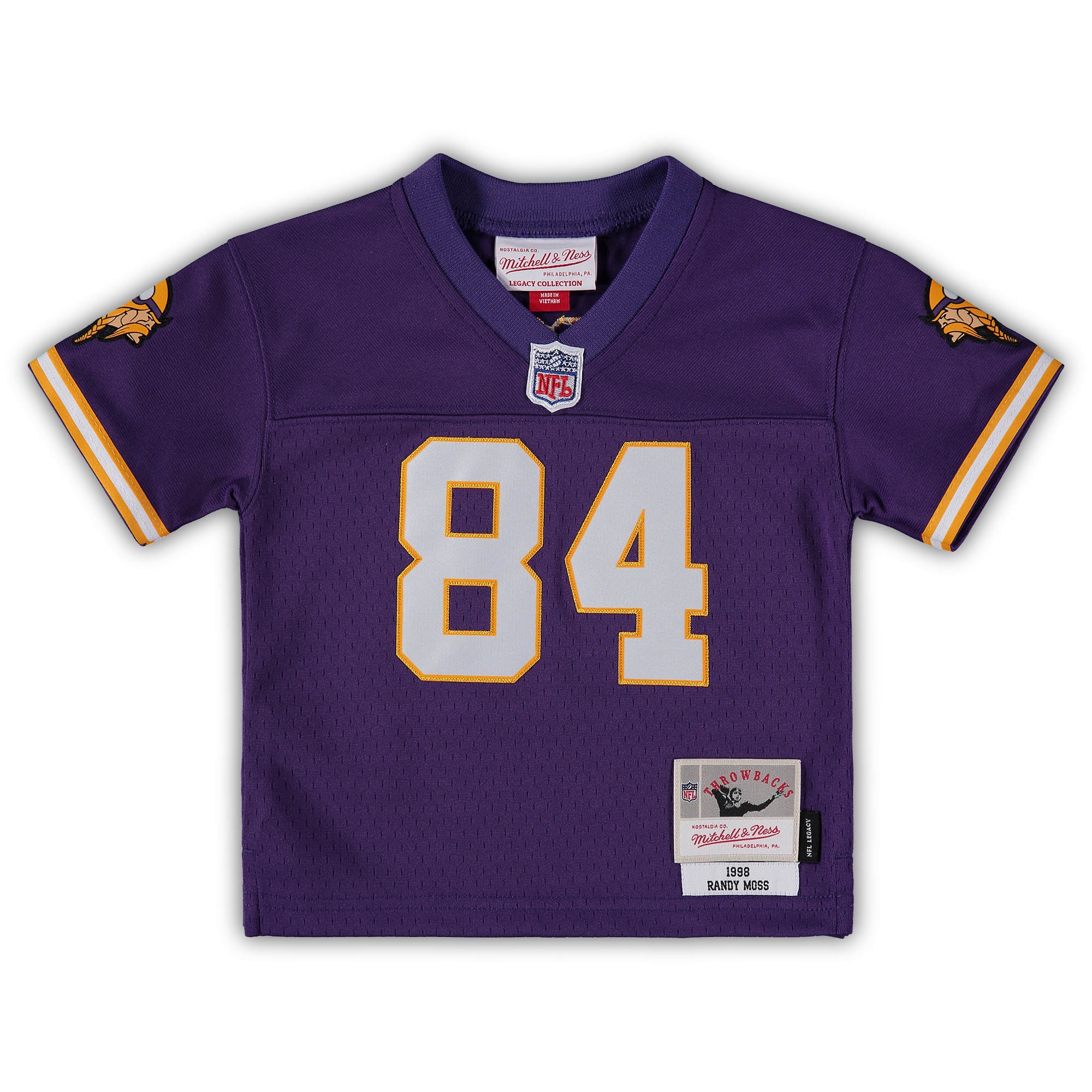 Randy Moss Minnesota Vikings Mitchell & Ness Infant 1998 Retired Legacy Jersey - Purple - Image 2