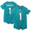 Tua Tagovailoa Miami Dolphins Nike Newborn & Infant Game Romper Jersey - Aqua