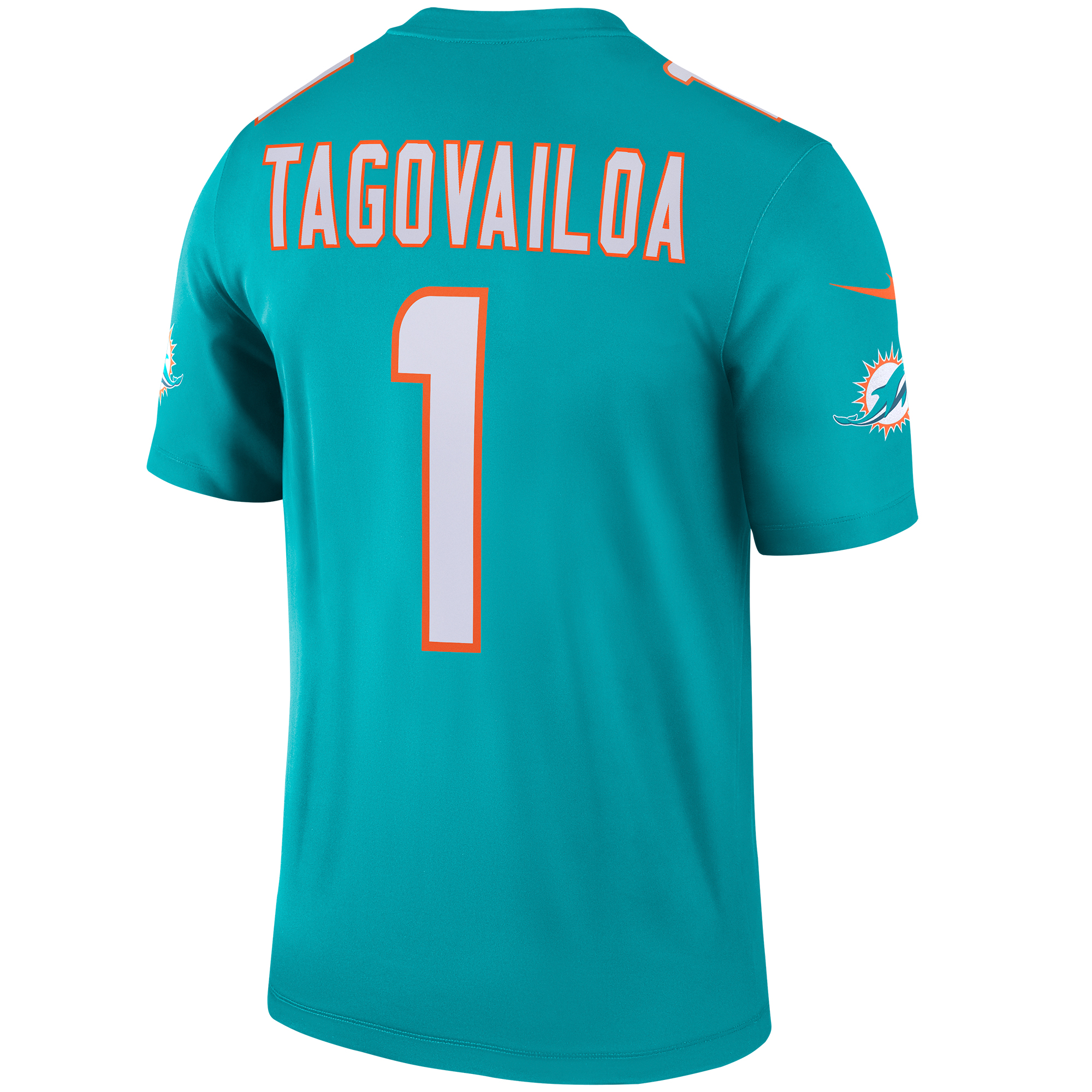 Tua Tagovailoa Miami Dolphins Nike Legend Player Performance Top - Aqua - Image 3