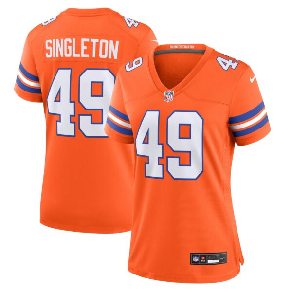 Alex Singleton Denver Broncos Nike Women's Alternate Game Jersey - Orange
