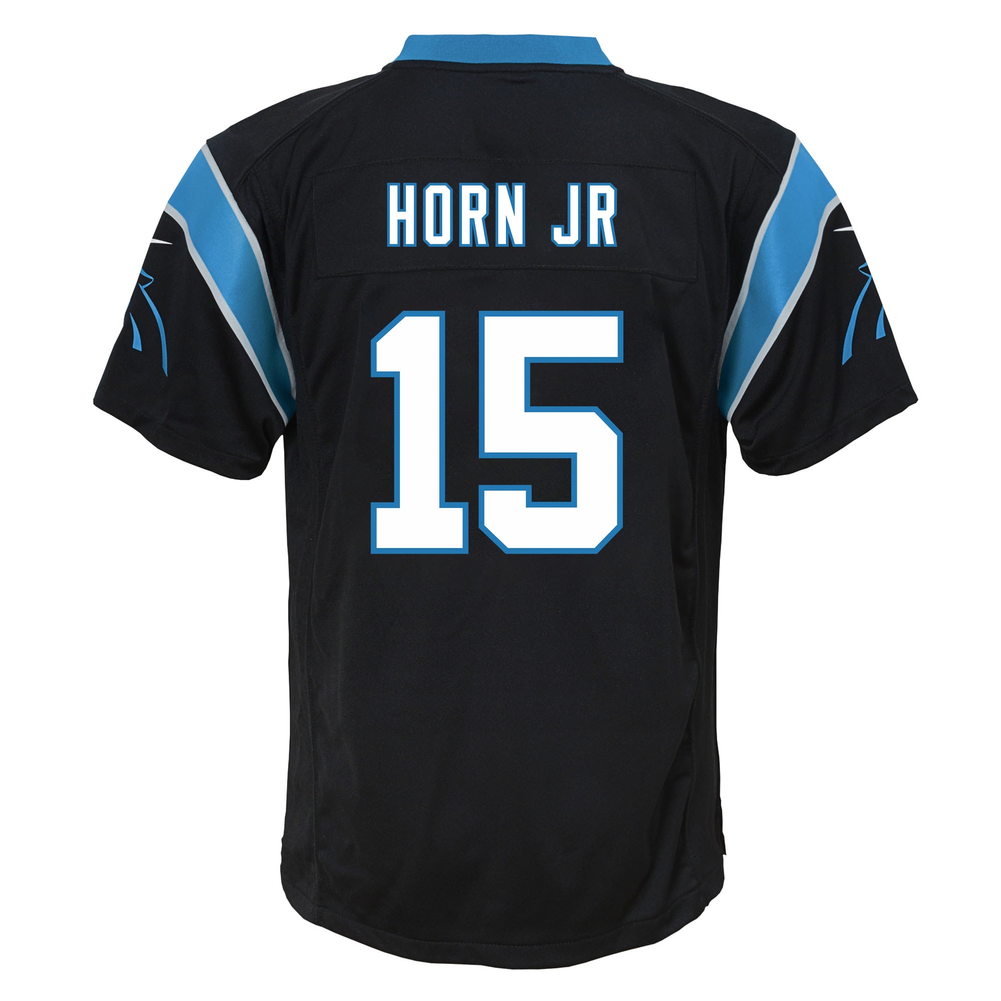 Jimmy Horn Jr. Carolina Panthers Nike Youth Team Game Jersey - Black - Image 3