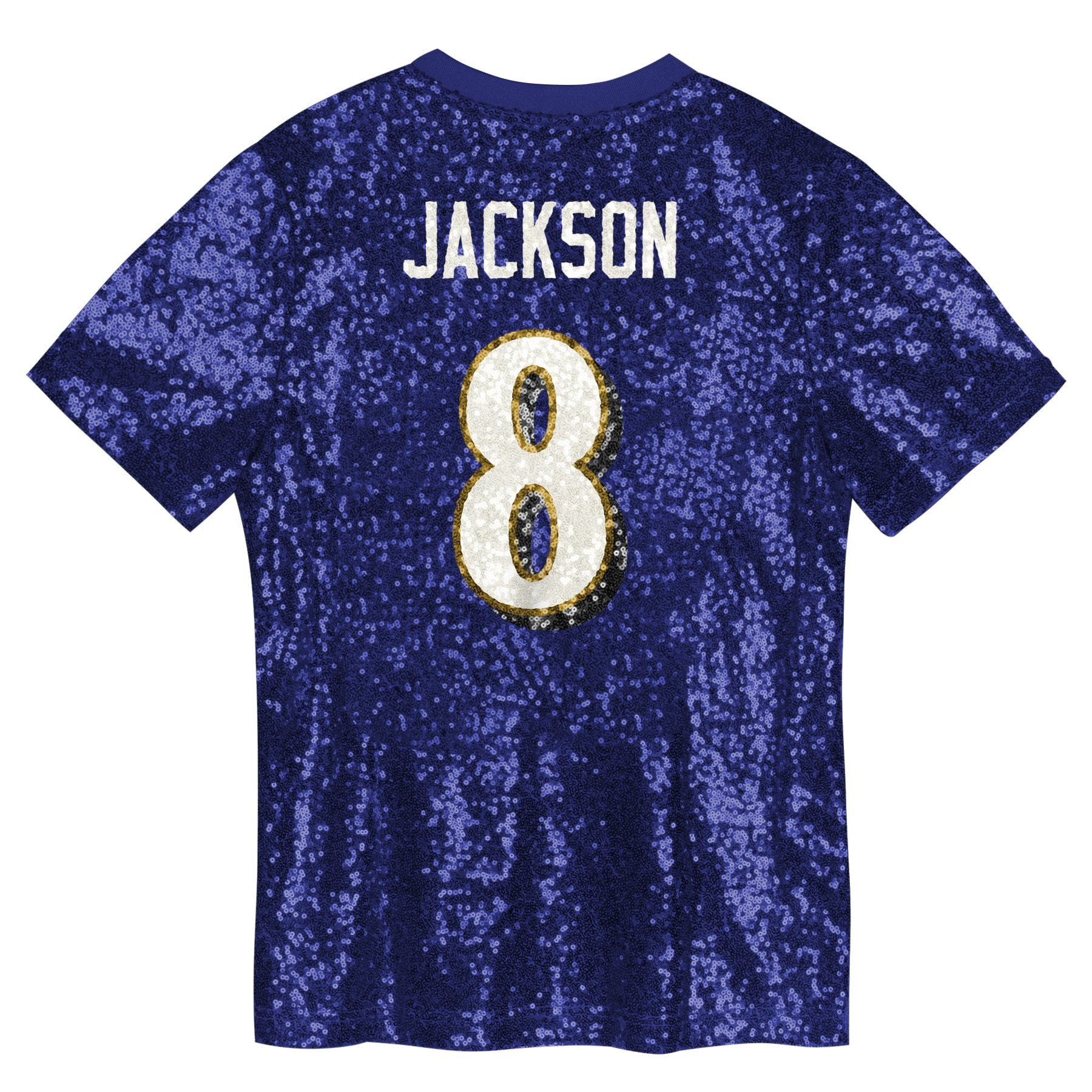 Lamar Jackson Baltimore Ravens Women's Player Name & Number V-Neck Fashion Jersey - Purple - Image 3