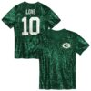 Jordan Love Green Bay Packers Girls Youth Sequin V-Neck Fashion Jersey - Green