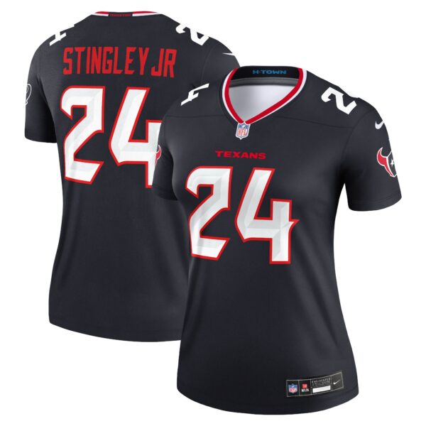 Derek Stingley Jr. Houston Texans Nike Women's Legend Player Performance Top - Navy