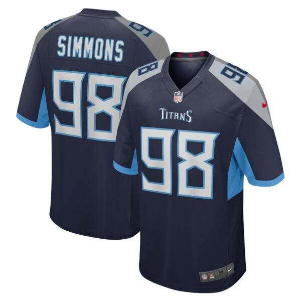 Jeffery Simmons Tennessee Titans Nike Youth Game Jersey - Navy